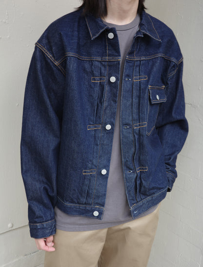 CIOTA Real Indigo Single Pocket Denim Jacket - Navy