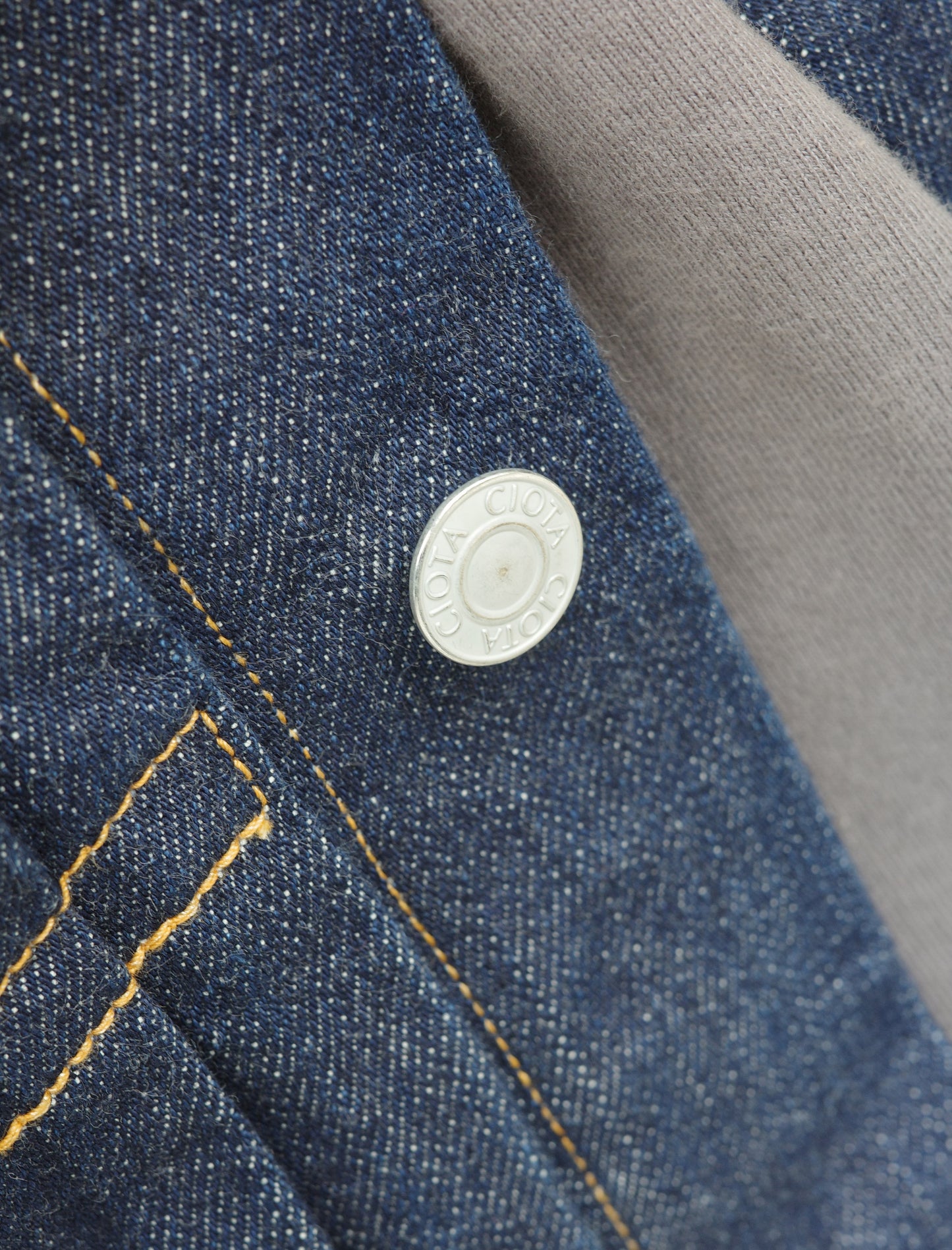 CIOTA Real Indigo Single Pocket Denim Jacket - Navy