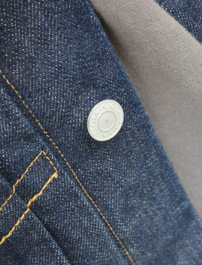 CIOTA Real Indigo Single Pocket Denim Jacket - Navy