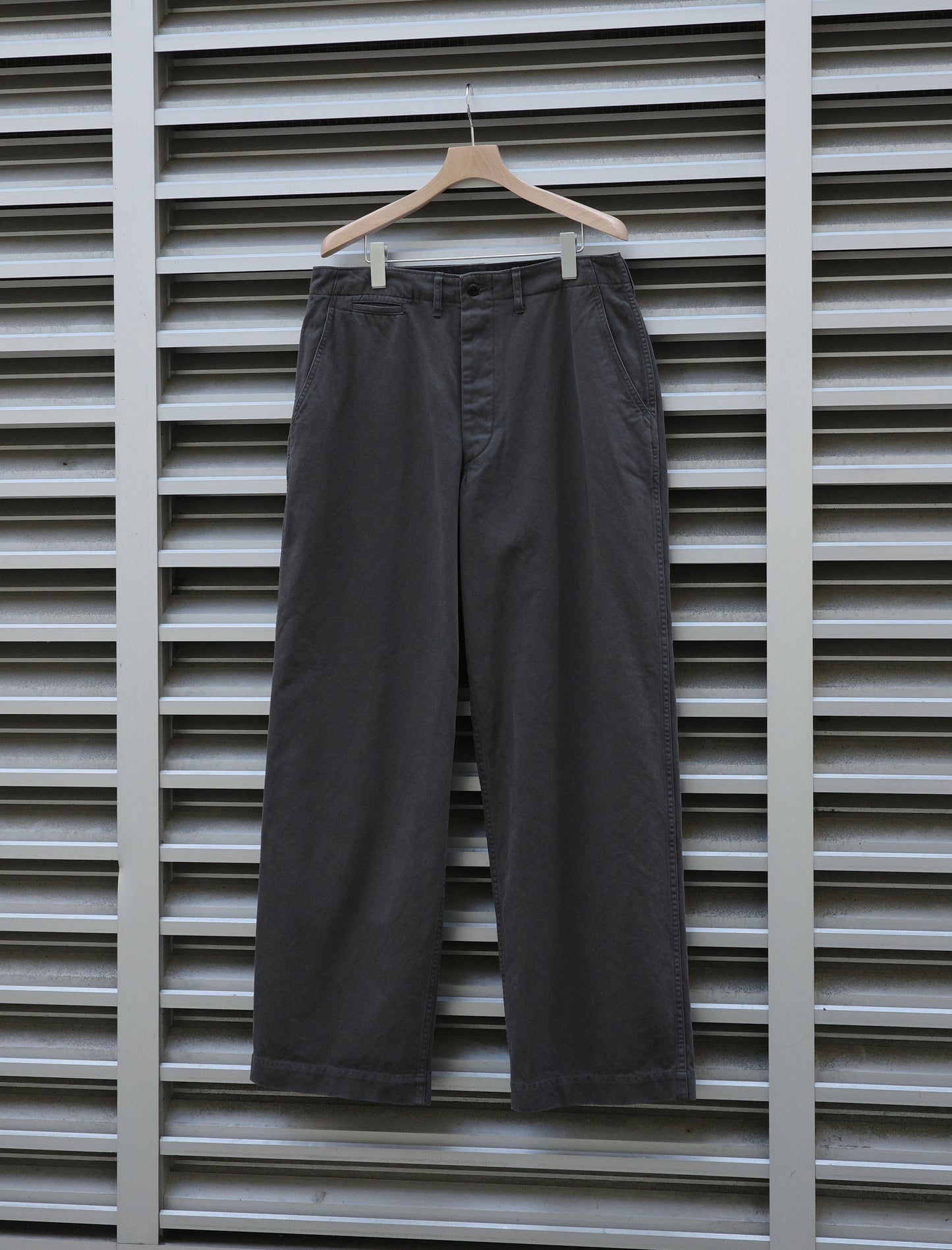 Weapon Chino Cloth Pants Stone Wash - Charcoal Gray