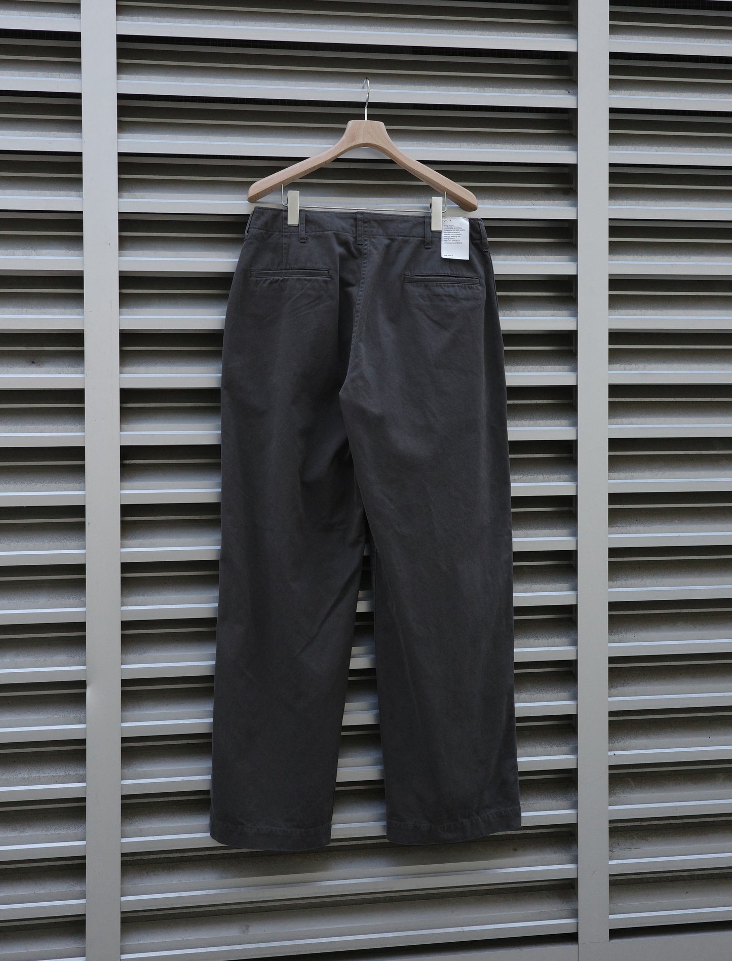 Weapon Chino Cloth Pants Stone Wash - Charcoal Gray