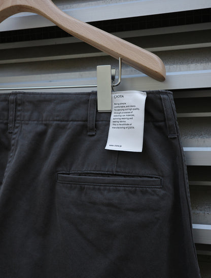 Weapon Chino Cloth Pants Stone Wash - Charcoal Gray