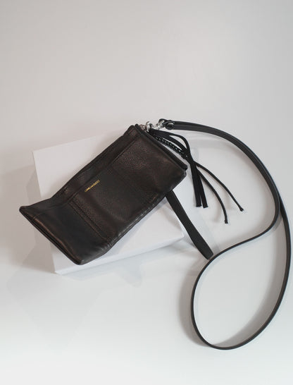 COMESANDGOES COMES Wallet & Neck Strap Black