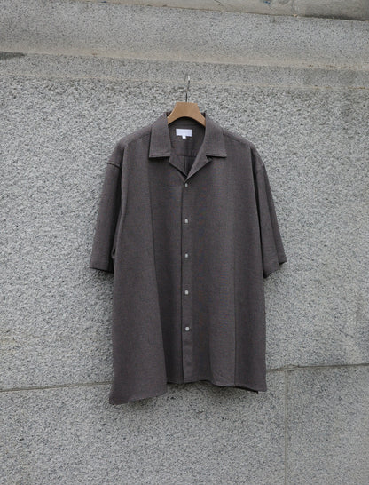 KANEMASA PHIL. 28G Loop Yarn Glen Check Ether Shirt - Beige