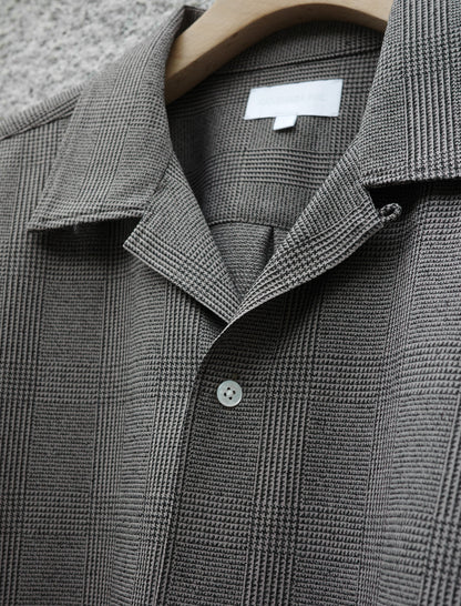 KANEMASA PHIL. 28G Loop Yarn Glen Check Ether Shirt - Beige