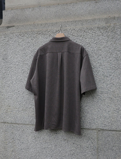 KANEMASA PHIL. 28G Loop Yarn Glen Check Ether Shirt - Beige