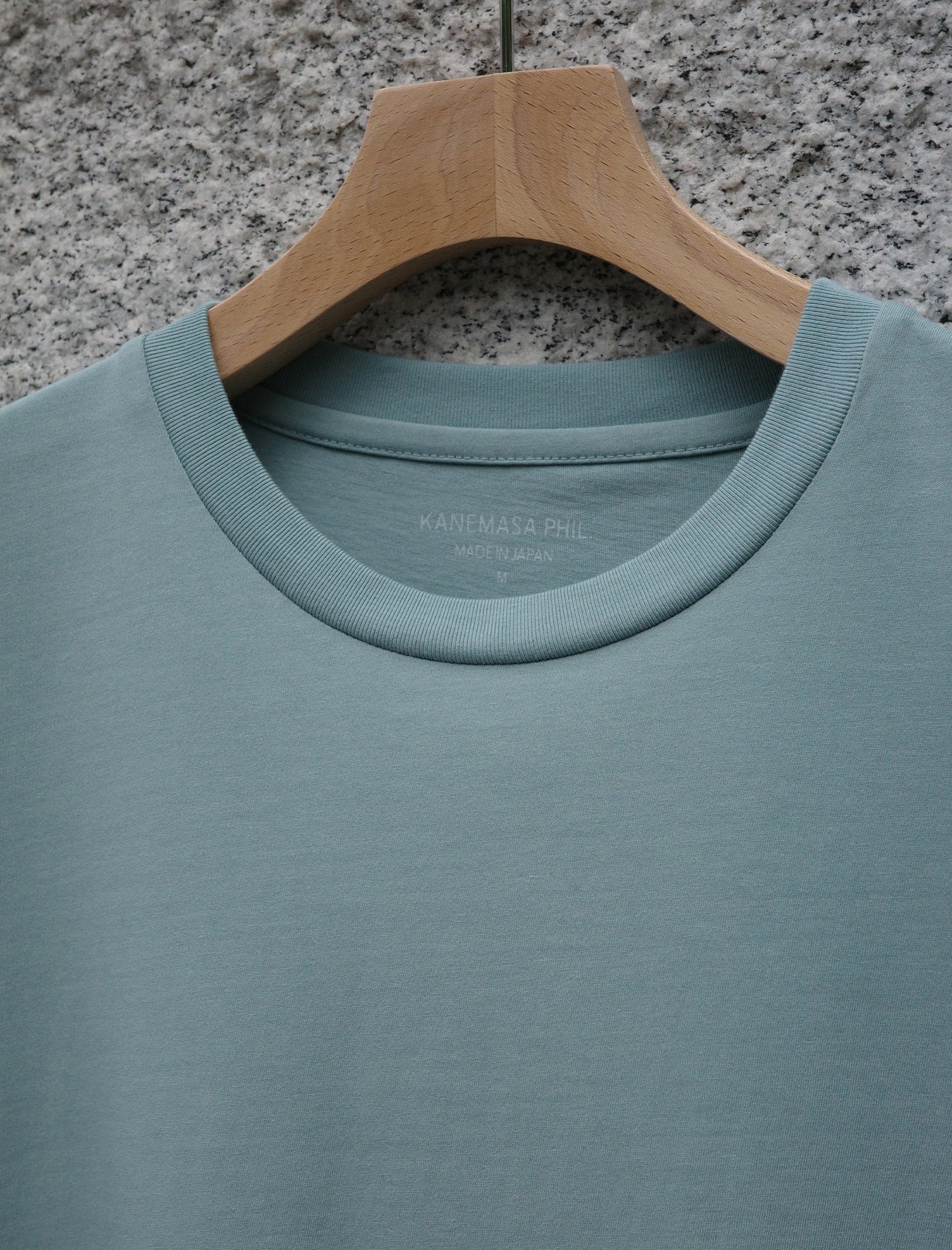 KANEMASA PHIL. 36G High Twist S/S Tee Blue