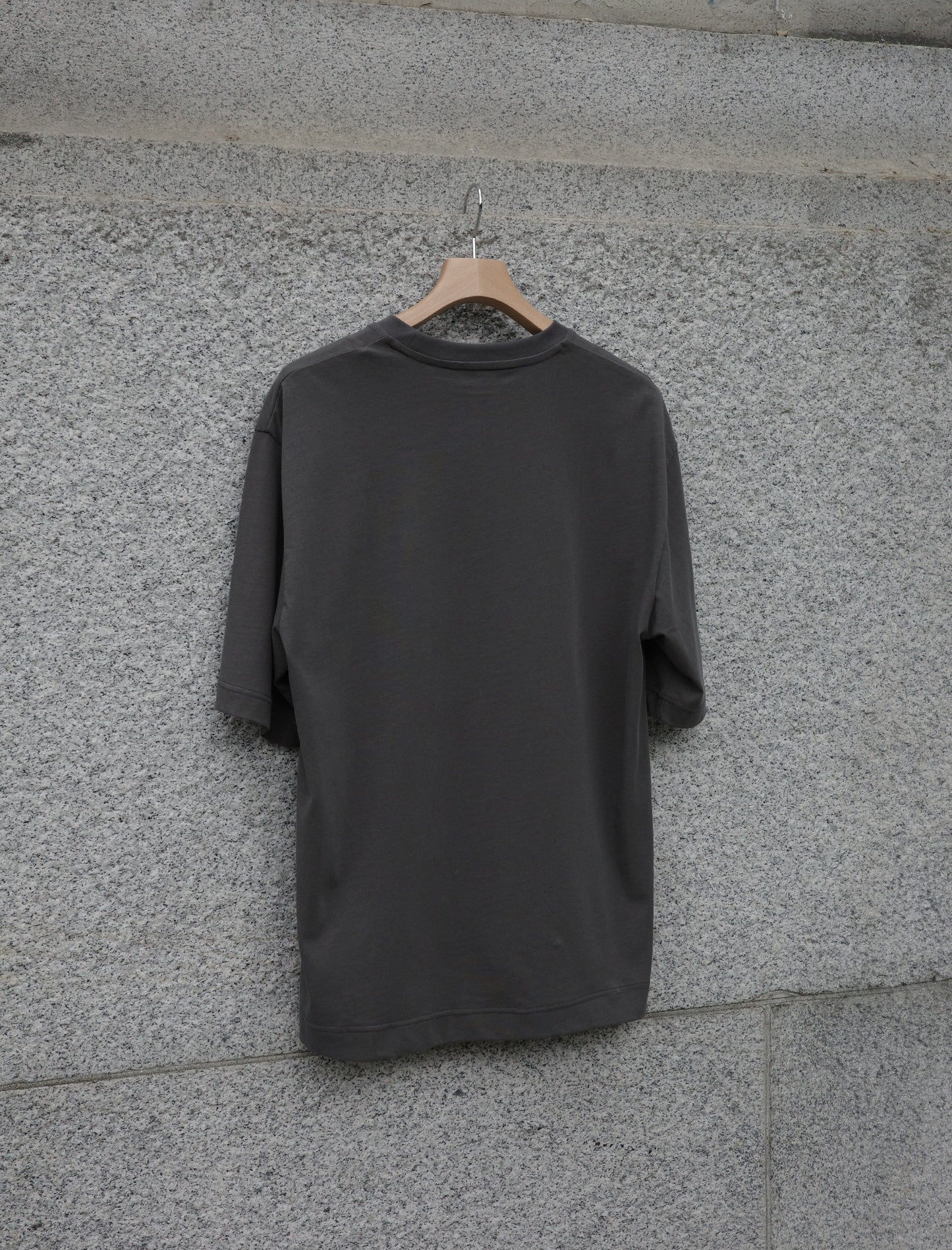 KANEMASA PHIL. 36G High Twist S/S Tee Charcoal