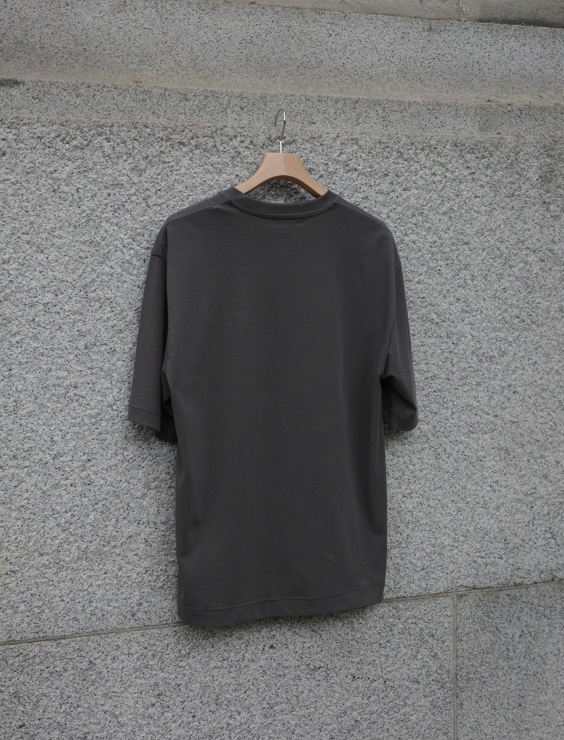 KANEMASA PHIL. 36G High Twist S/S Tee Charcoal