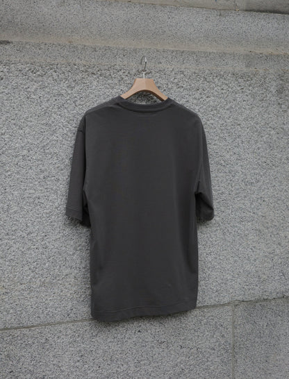 KANEMASA PHIL. 36G High Twist S/S Tee Charcoal