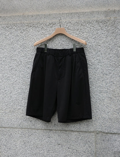 KANEMASA PHIL. 36G Nylon Tuck Easy Shorts Black