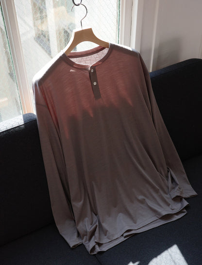 KANEMASA PHIL. 36G Wool L/S Tee - Gray