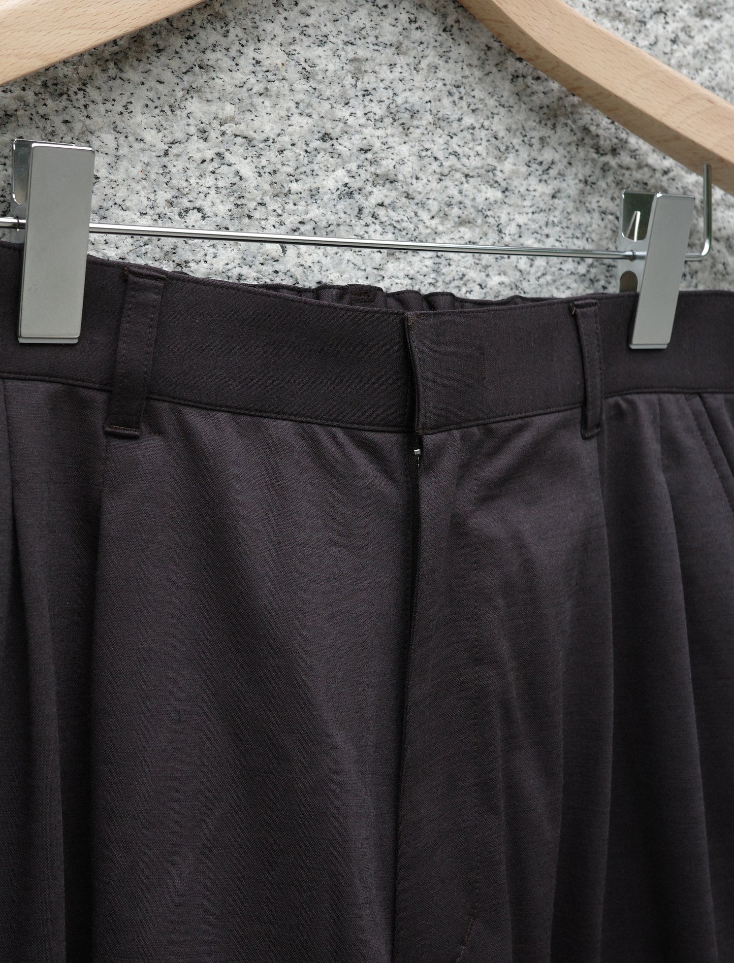 KANEMASA PHIL. 36G Wool Shorts  Brown