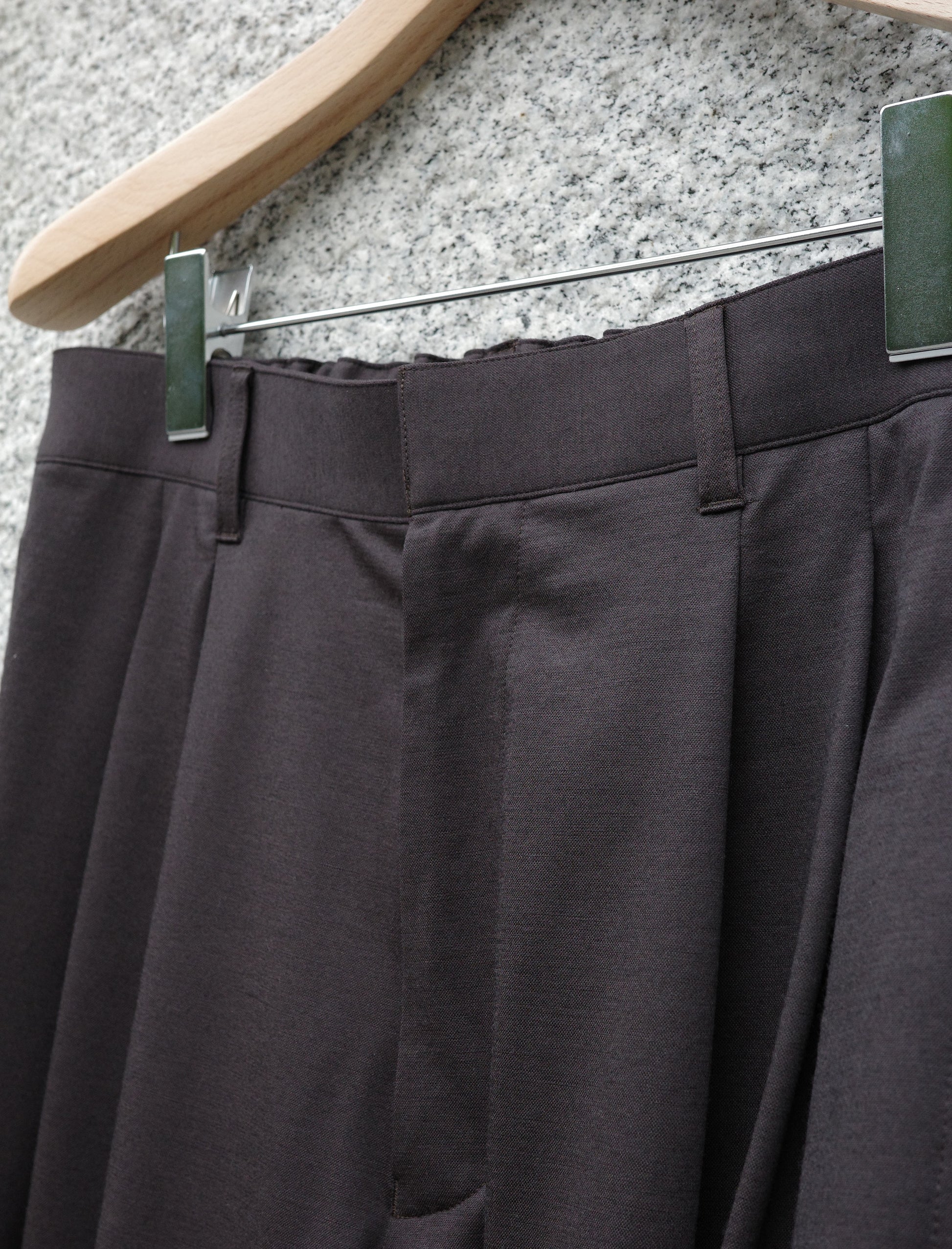 KANEMASA PHIL. 36G Wool Trousers - Brown