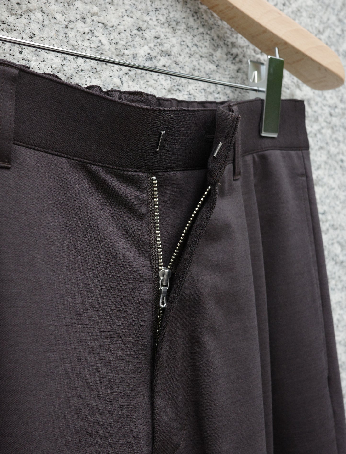 KANEMASA PHIL. 36G Wool Trousers - Brown