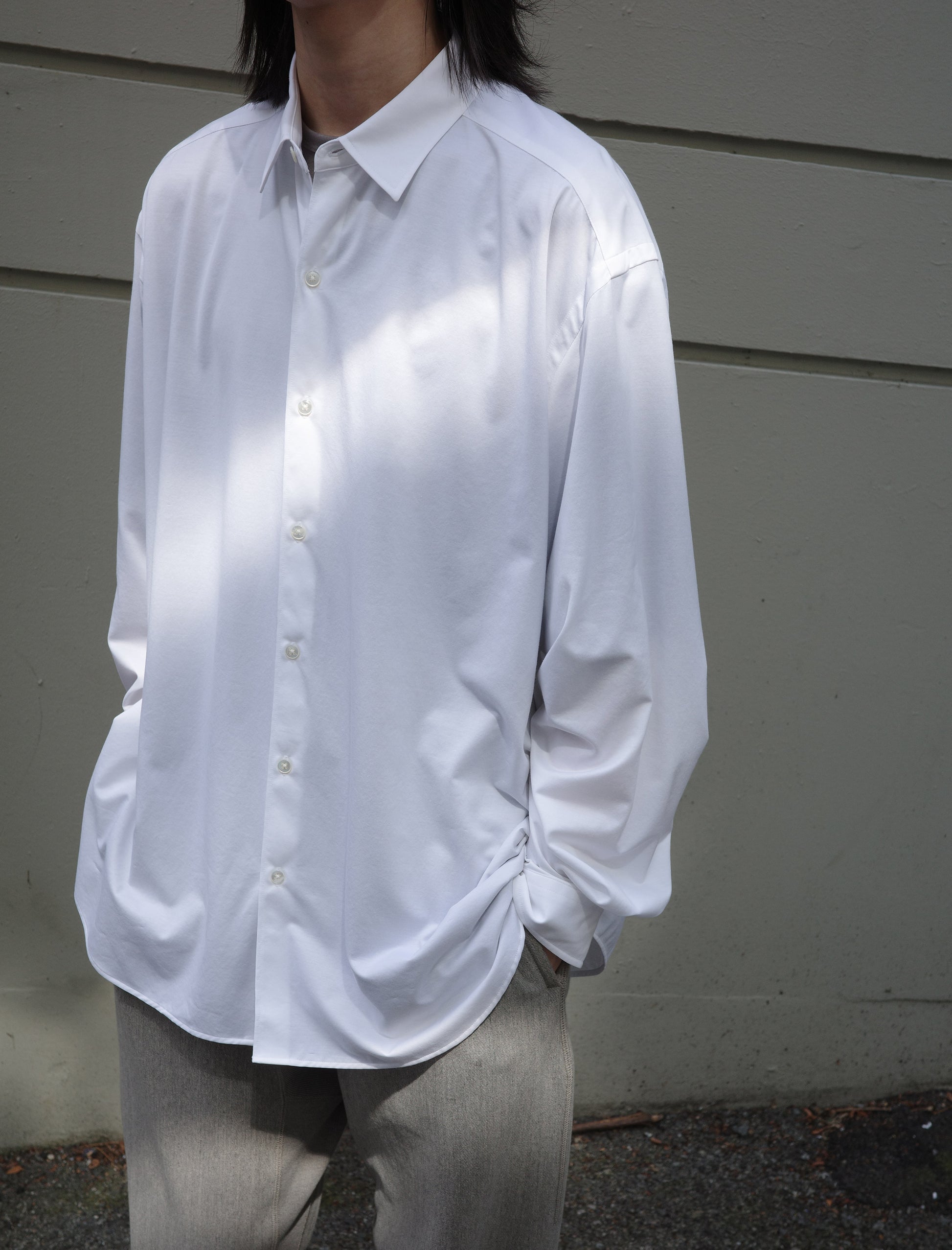 KANEMASA PHIL. 46G Atmosphere L/S Shirt - White