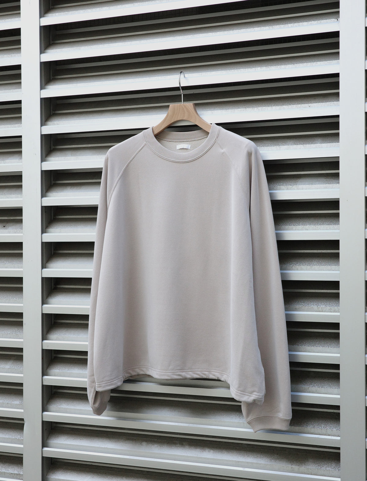 KANEMASA PHIL. 28G Cupro Raglan Pullover Beige Khaki