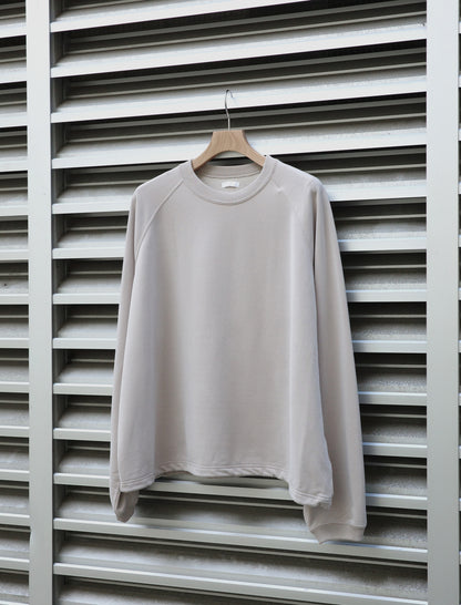 KANEMASA PHIL. 28G Cupro Raglan Pullover Beige Khaki