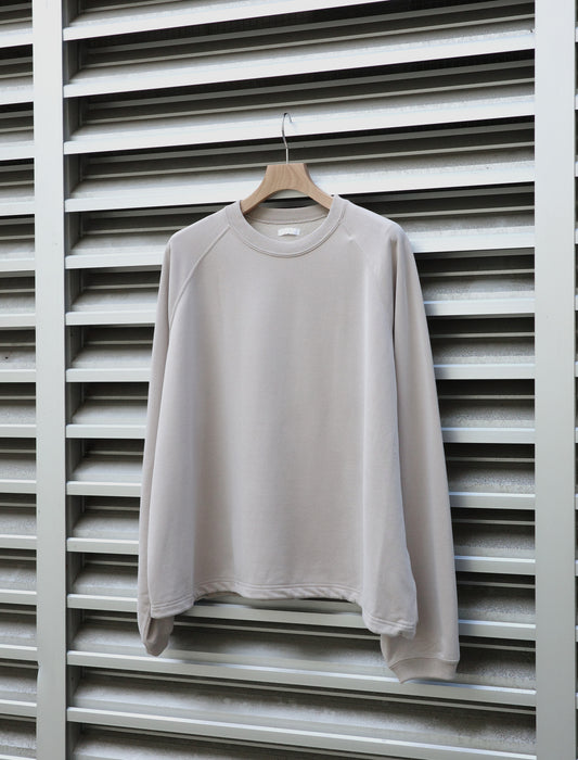 KANEMASA PHIL. 28G Cupro Raglan Pullover Beige Khaki