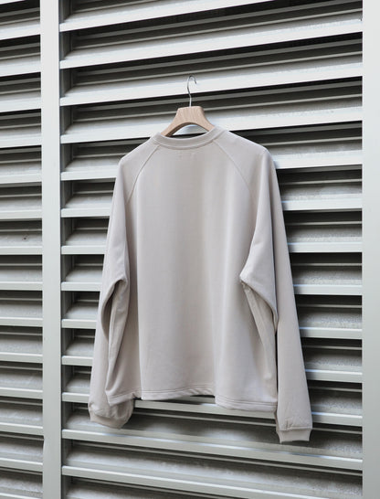 KANEMASA PHIL. 28G Cupro Raglan Pullover Beige Khaki