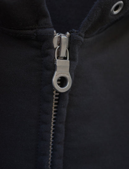 KANEMASA PHIL. 36G Fine Sweat Zip Hoodie - Black