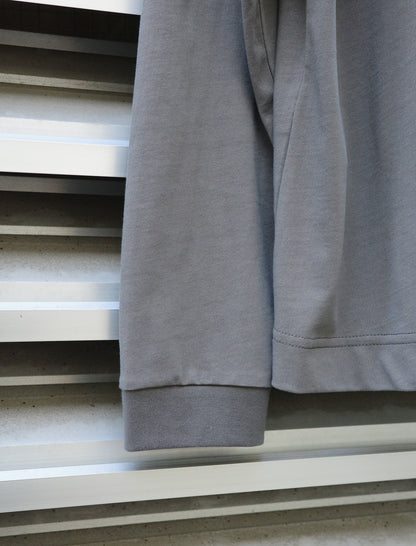 KANEMASA PHIL. 36G High Twist L/S Tee Charcoal