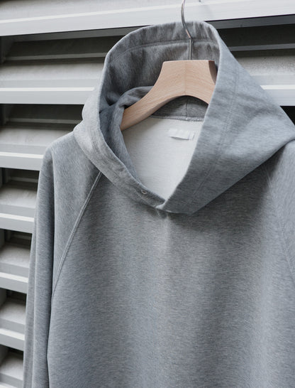 KANEMASA PHIL. 36G Raglan Heather Hoodie Charcoal Dyed