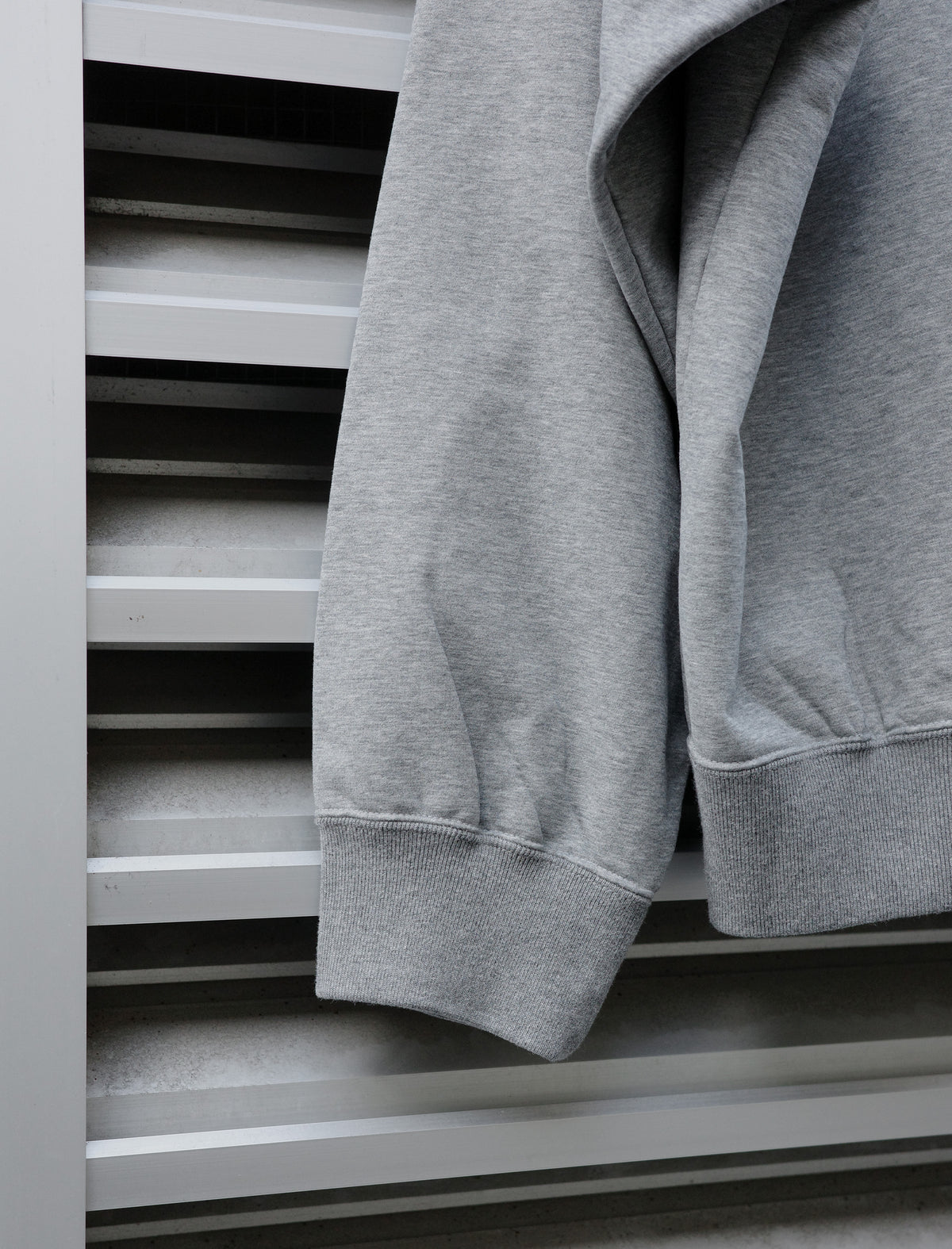 KANEMASA PHIL. 36G Raglan Heather Hoodie Charcoal Dyed