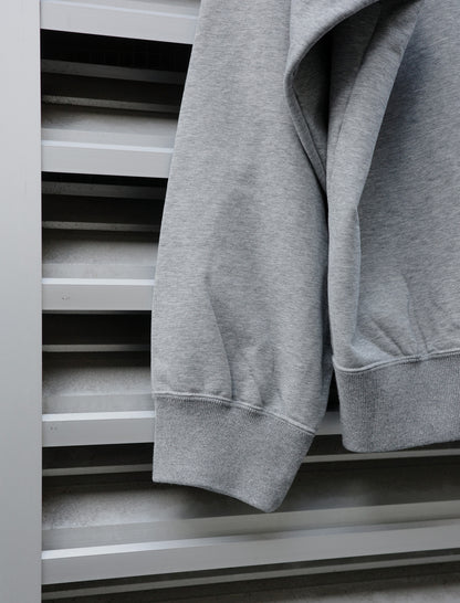 KANEMASA PHIL. 36G Raglan Heather Hoodie Charcoal Dyed