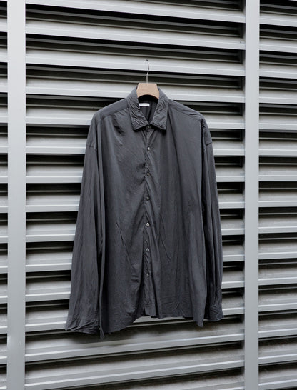KANEMASA PHIL. 46G Artisan Shirt Charcoal Dyed