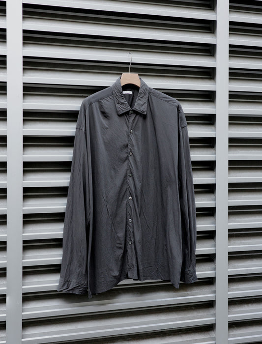 KANEMASA PHIL. 46G Artisan Shirt Charcoal Dyed