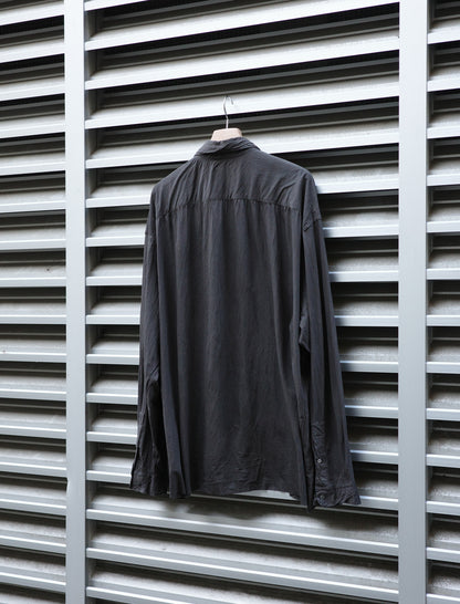 KANEMASA PHIL. 46G Artisan Shirt Charcoal Dyed