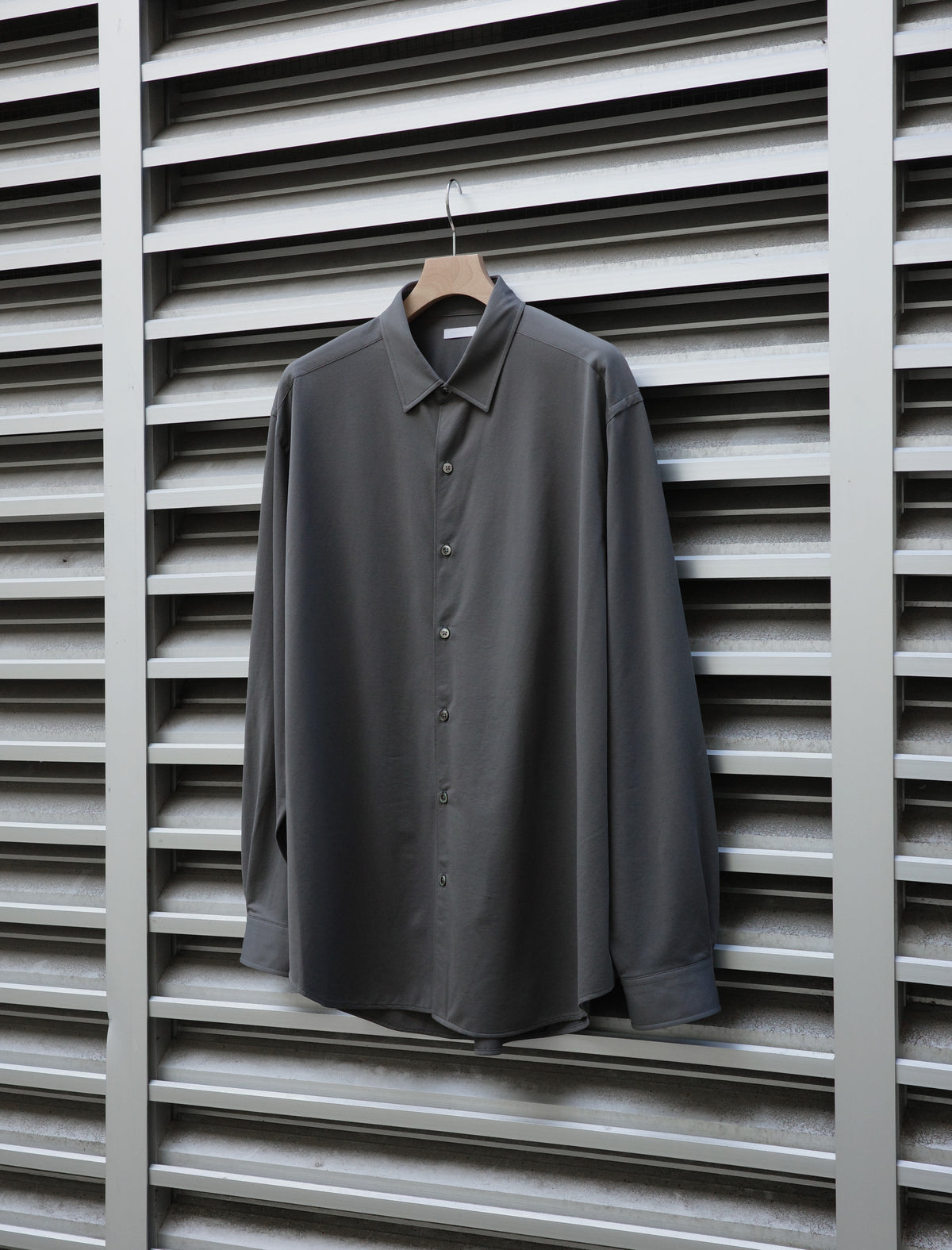 KANEMASA PHIL. 46G Atmosphere Shirt Charcoal