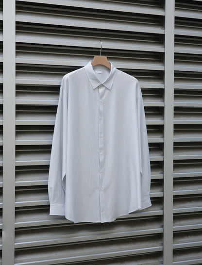 KANEMASA PHIL. 46G Atmosphere Stripe Shirt White Blue