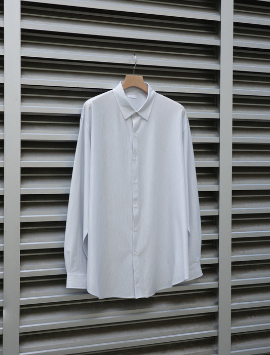 KANEMASA PHIL. 46G Atmosphere Stripe Shirt White Blue