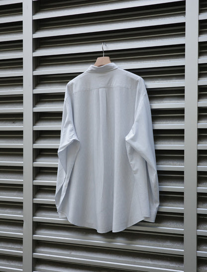 KANEMASA PHIL. 46G Atmosphere Stripe Shirt White Blue