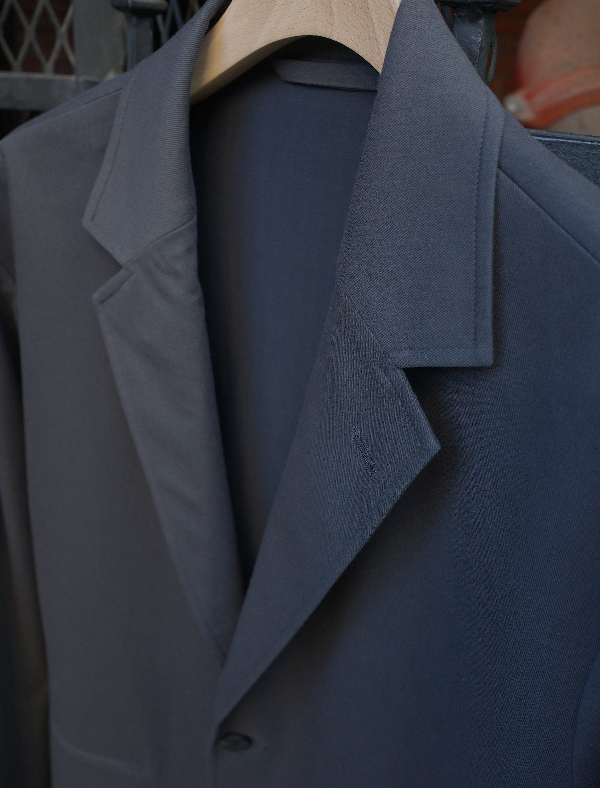 KANEMASA PHIL. 46G SOLARO 2B Jacket Charcoal Black