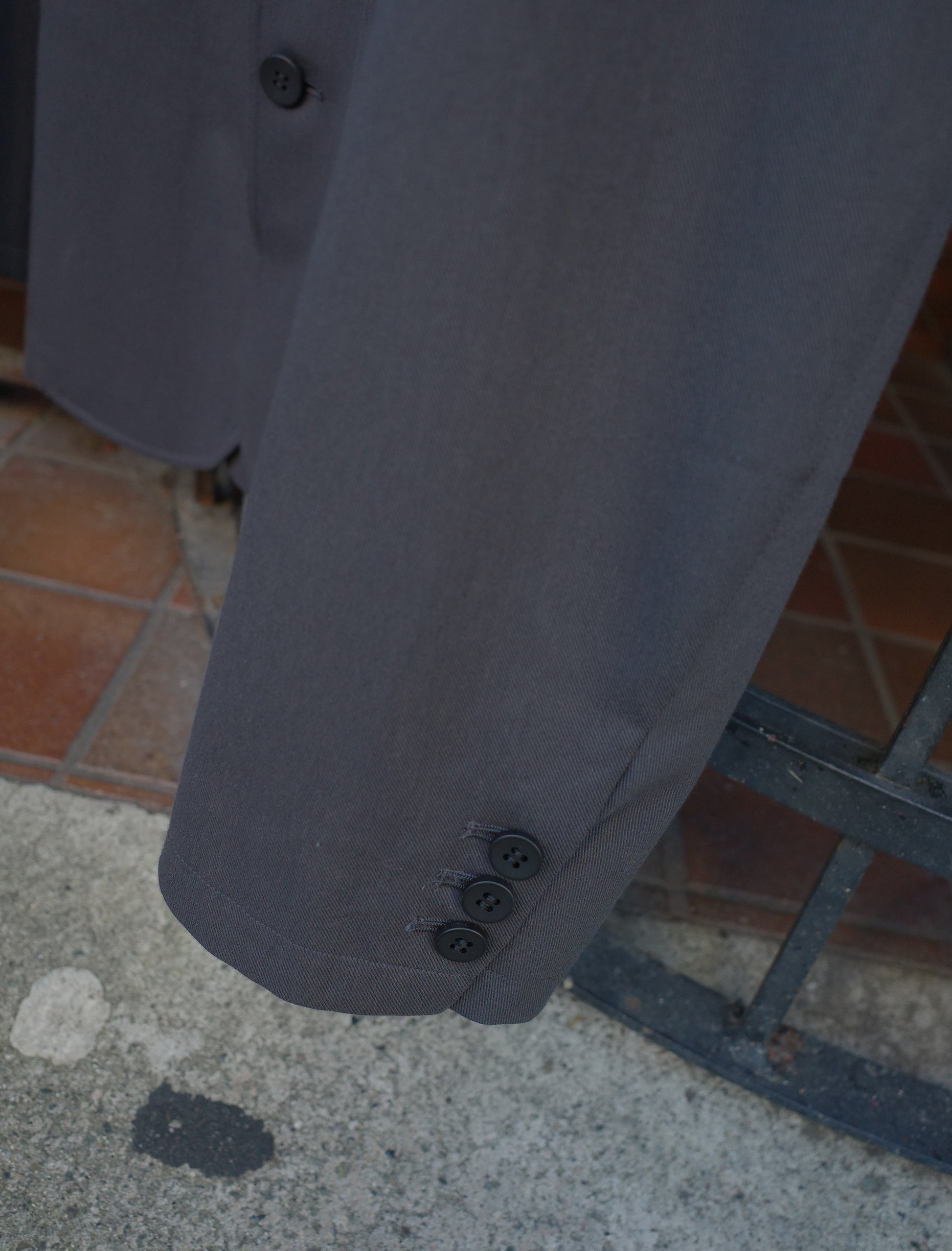 KANEMASA PHIL. 46G SOLARO 2B Jacket Charcoal Black