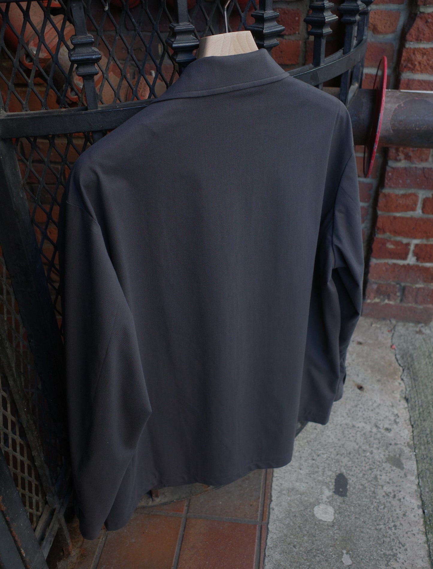 KANEMASA PHIL. 46G SOLARO 2B Jacket Charcoal Black