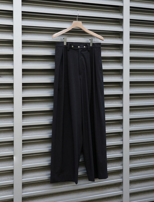 KANEMASA PHIL. 46G Solaro Trousers Black Brown