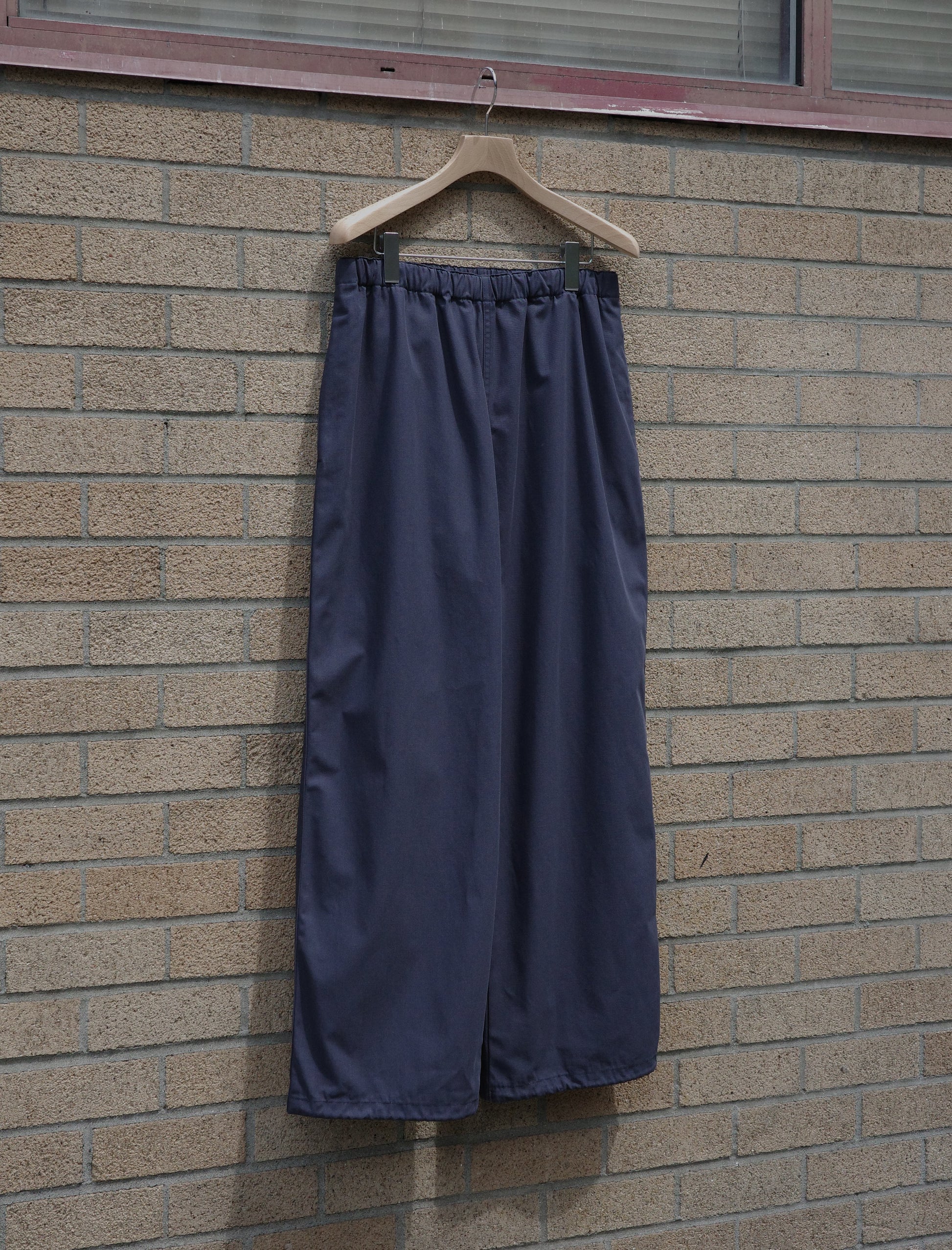 Y Organic Cotton Recycle Polyester Twill Easy Trousers - Navy