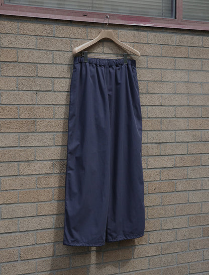 Y Organic Cotton Recycle Polyester Twill Easy Trousers - Navy