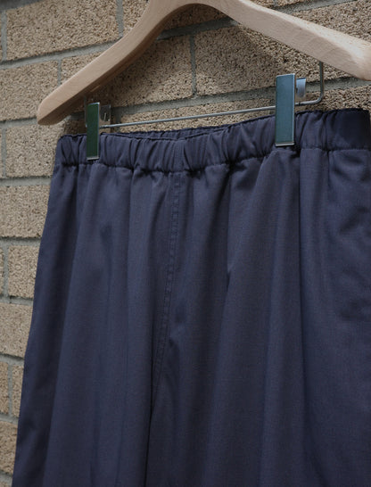 Y Organic Cotton Recycle Polyester Twill Easy Trousers - Navy