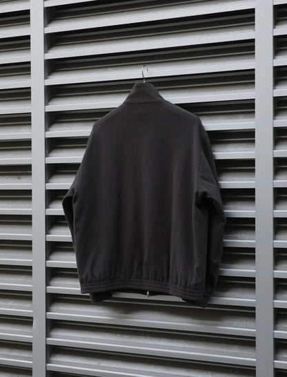 Herringbone Pile Mosser Zip-Up Jacket - Dust Brown