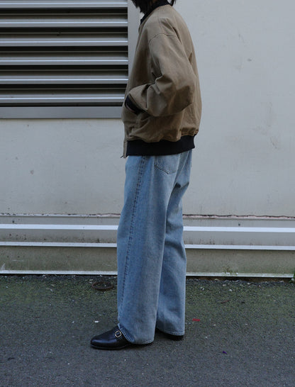 Vintage Washed Selvedge Denim 5P Pants - Faded Blue