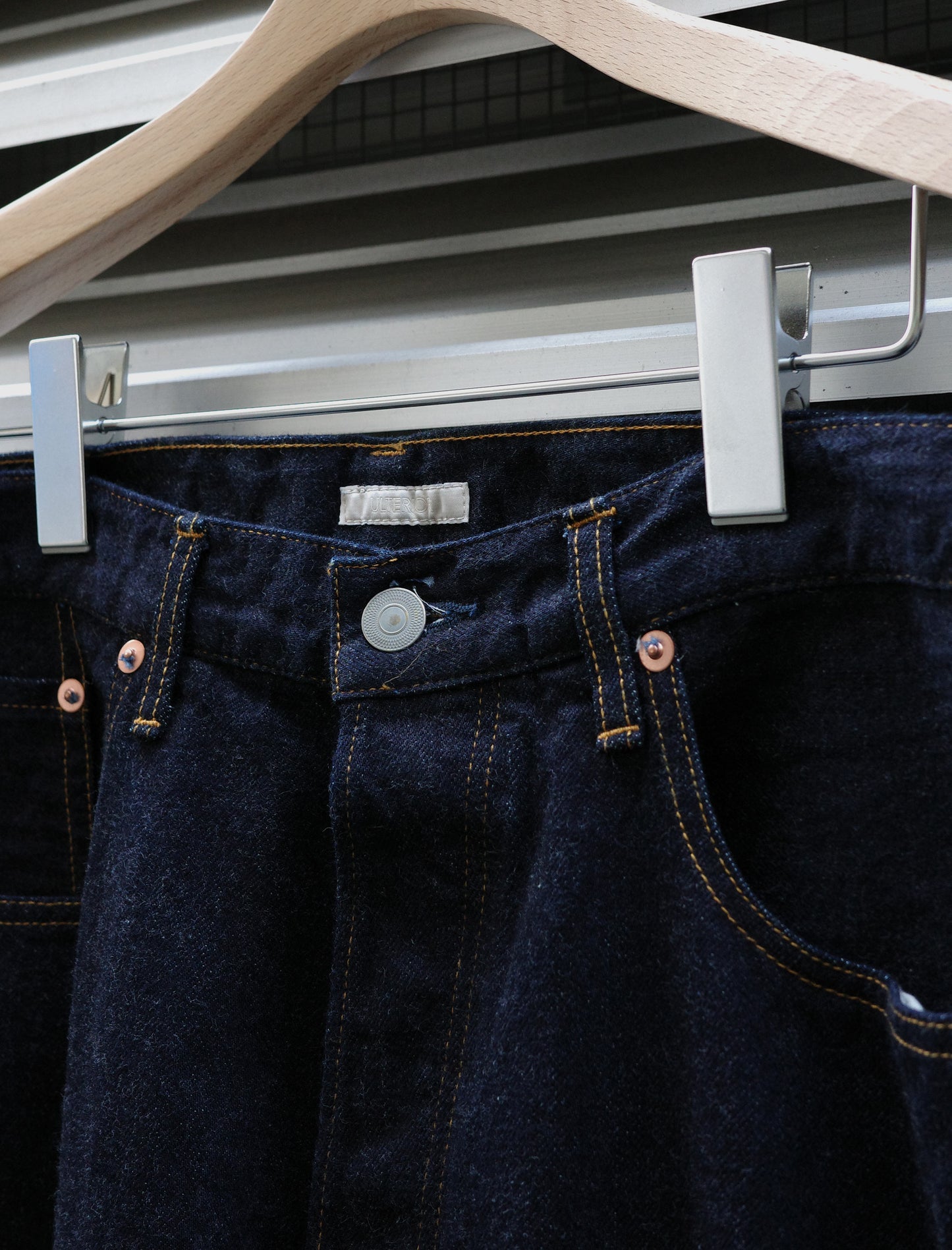 ULTERIOR Selvedge Denim 5P Pants Navy