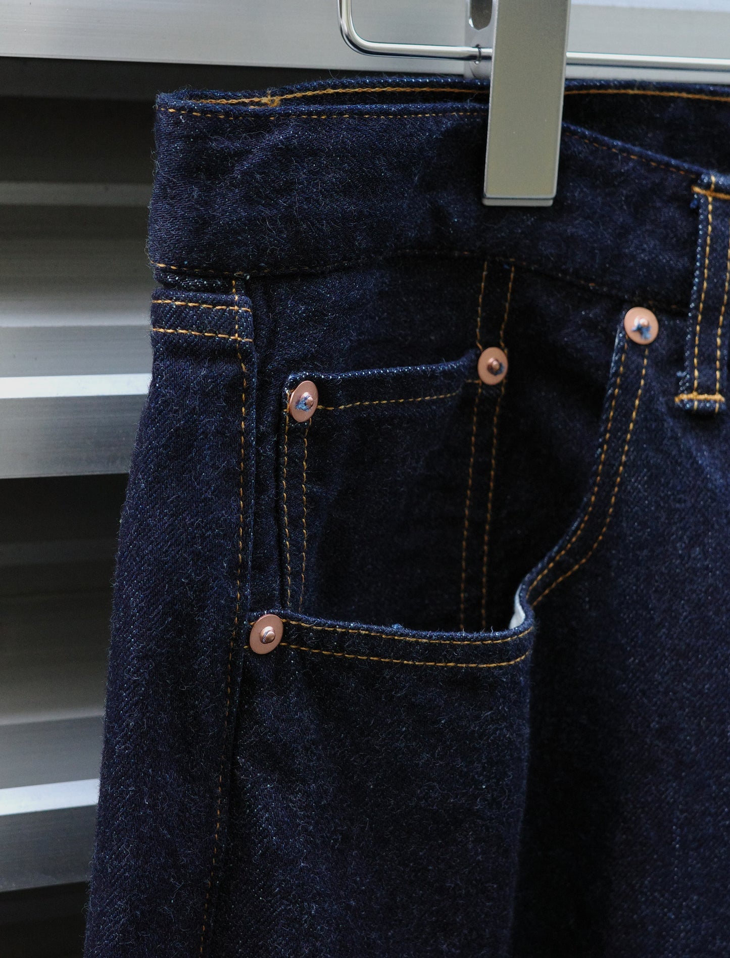ULTERIOR Selvedge Denim 5P Pants Navy
