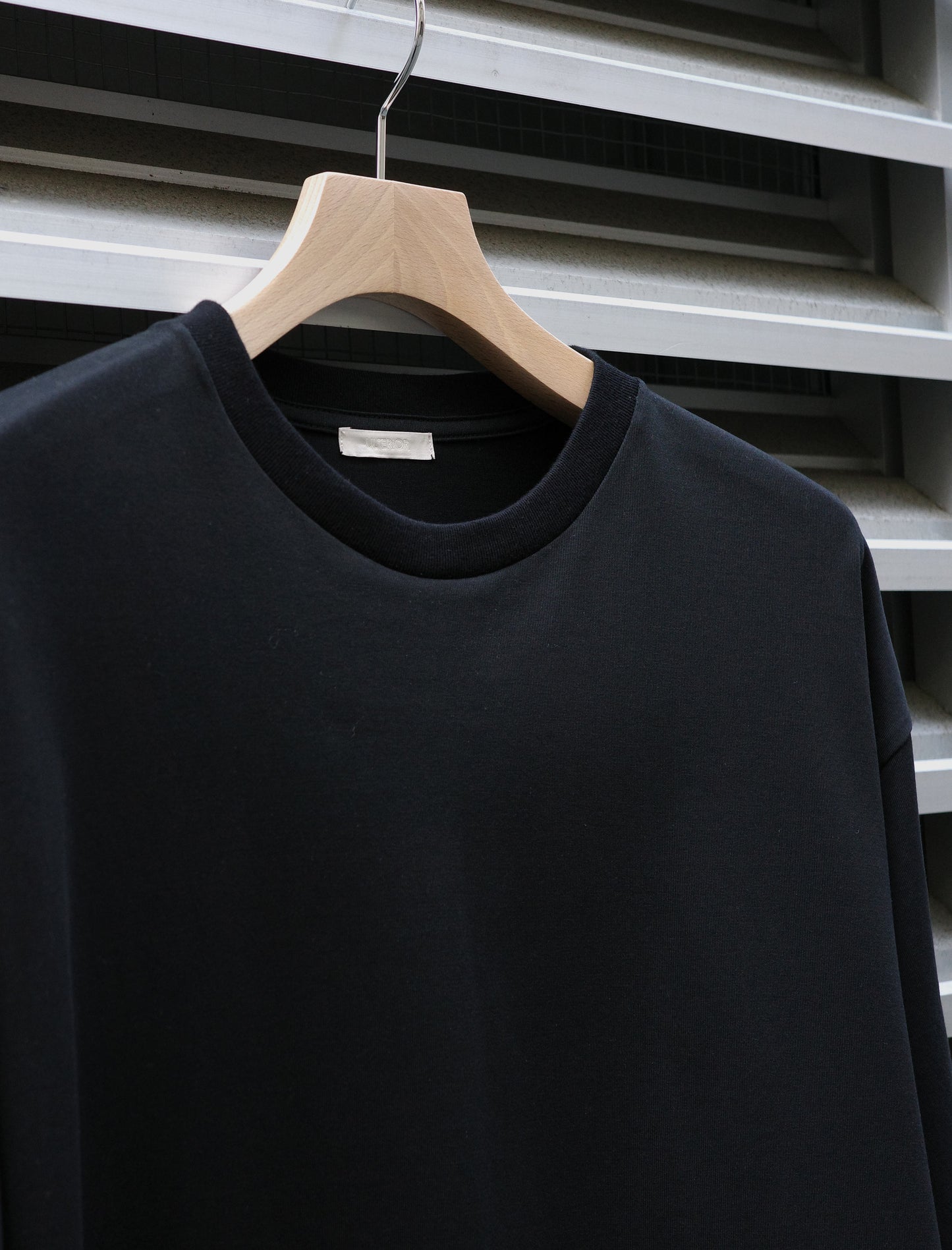 ULTERIOR Suvin Sueded Tenjiku Tee Black