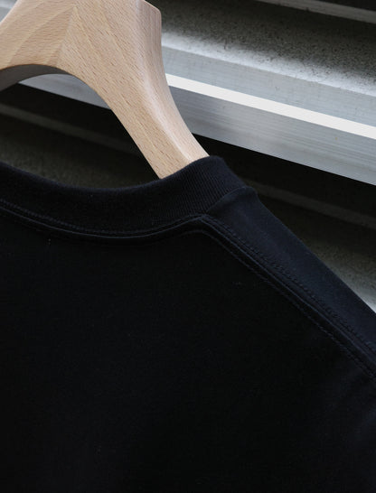 ULTERIOR Suvin Sueded Tenjiku Tee Black