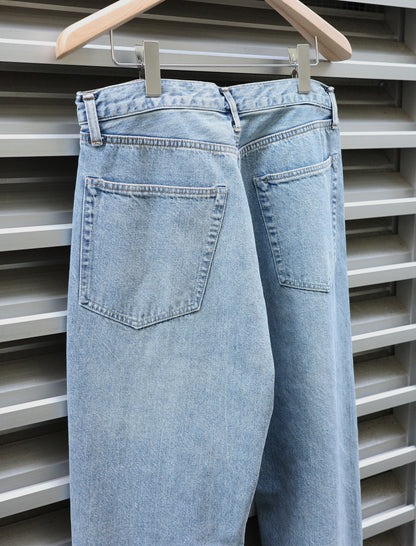 ULTERIOR Vintage Washed Selvedge Denim 5P Pants Faded Blue